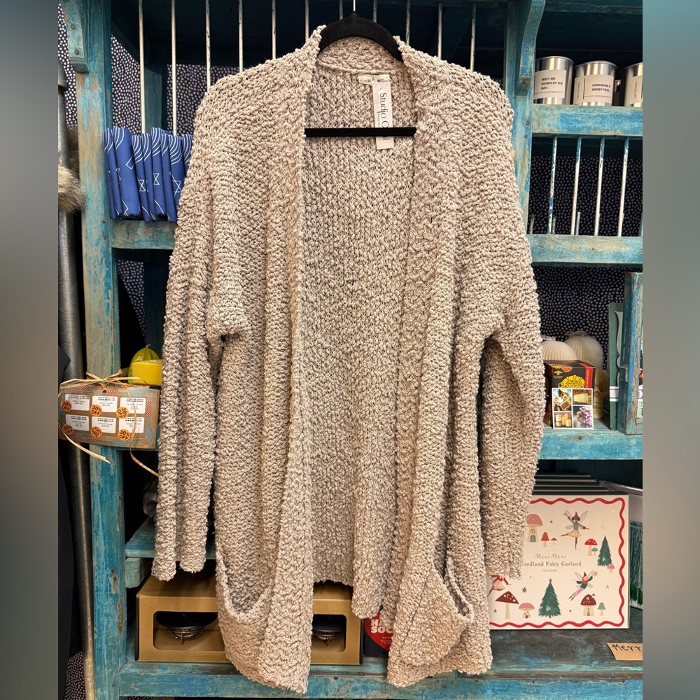 In Bloom Taupe Women's Cardigan